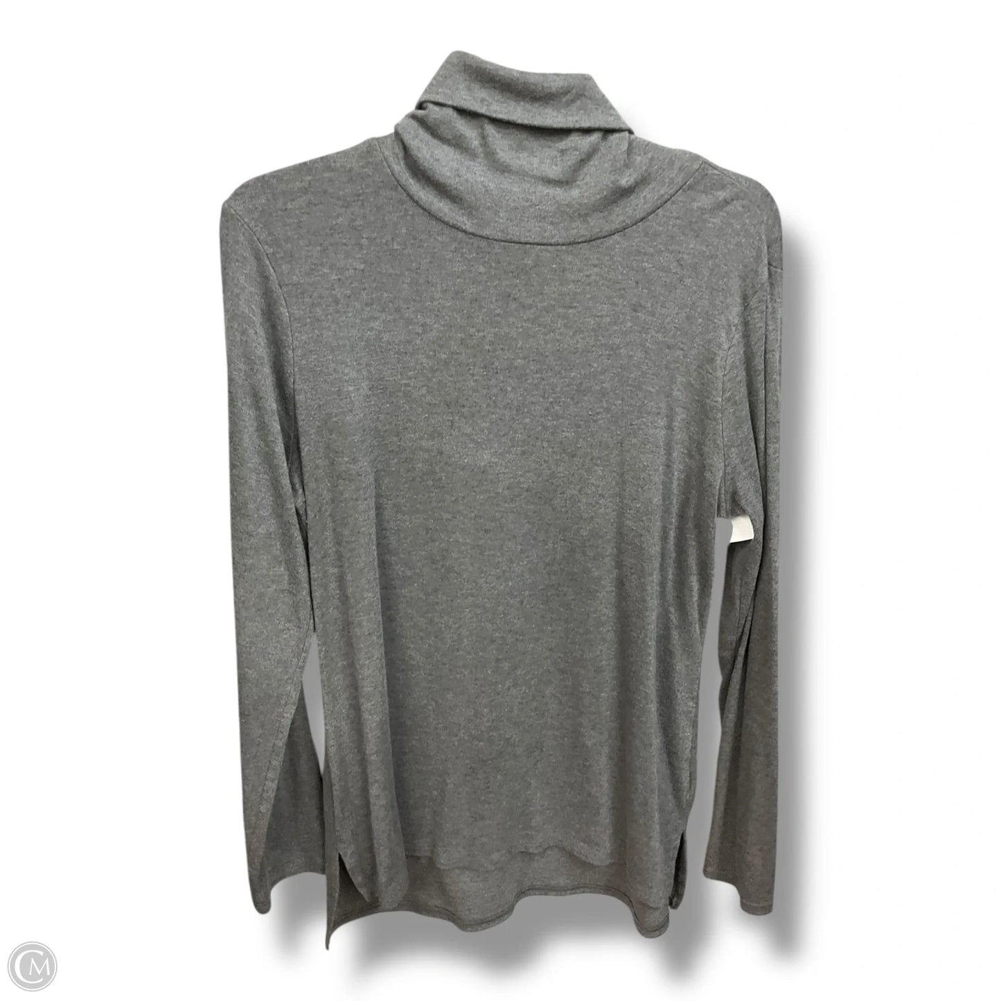 Top Long Sleeve Basic By Apt 9 In Grey, Size: L