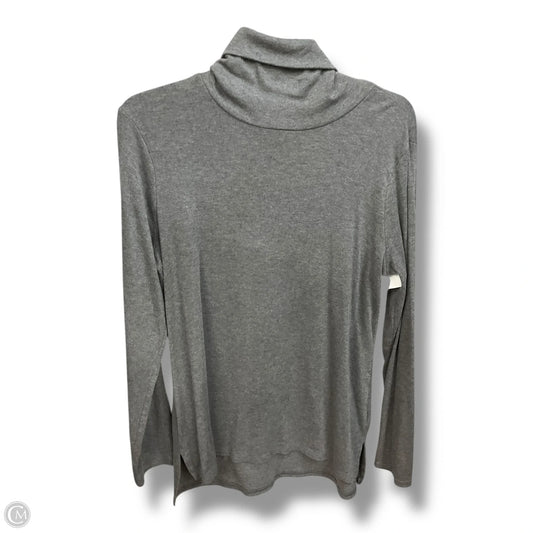 Top Long Sleeve Basic By Apt 9 In Grey, Size: L