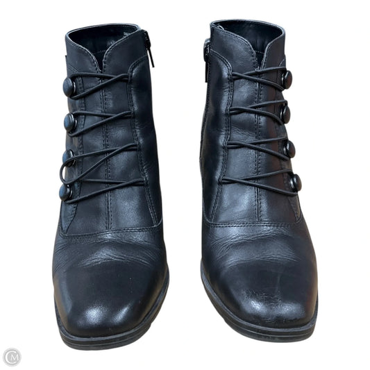 Boots Ankle Heels By Covington In Black, Size: 7