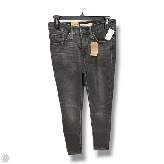 Jeans Skinny By Levis In Black Denim, Size: 4