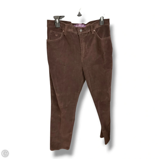 Pants Corduroy By Gloria Vanderbilt In Brown, Size: 12