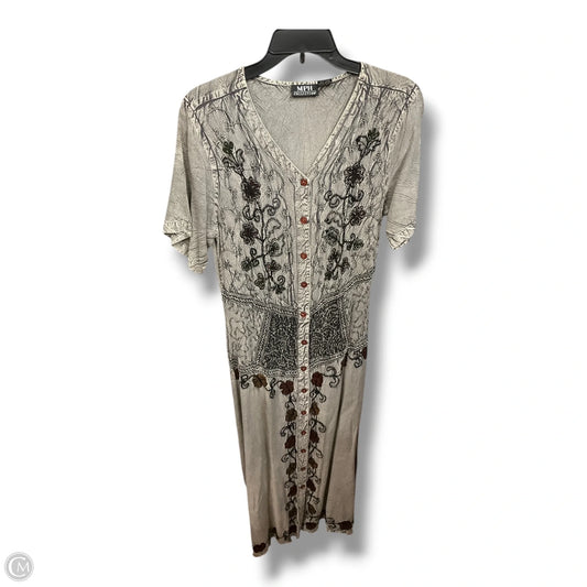 Dress Casual Maxi By Clothes Mentor In Grey, Size: M