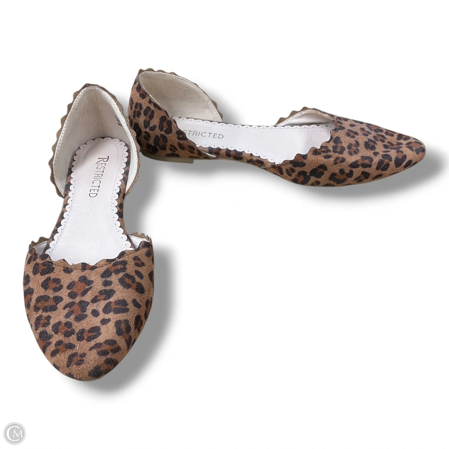 Shoes Flats By Restricted In Animal Print, Size: 8.5