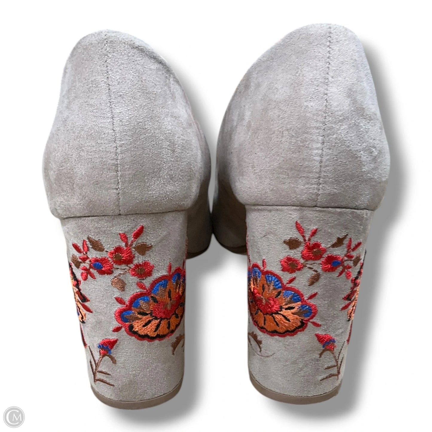 Shoes Heels Block By Restricted In Beige, Size: 8.5