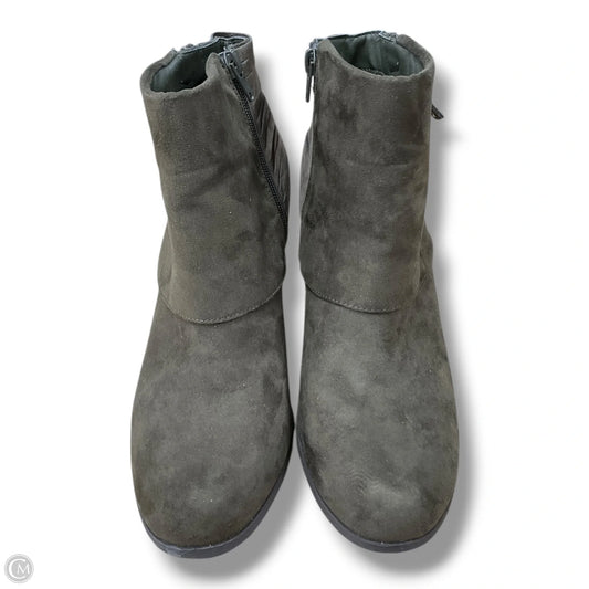 Boots Ankle Heels By Madden Girl In Green, Size: 8.5