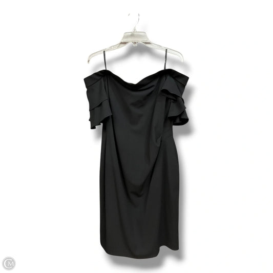 Dress Party Midi By Lauren By Ralph Lauren In Black, Size: Xl