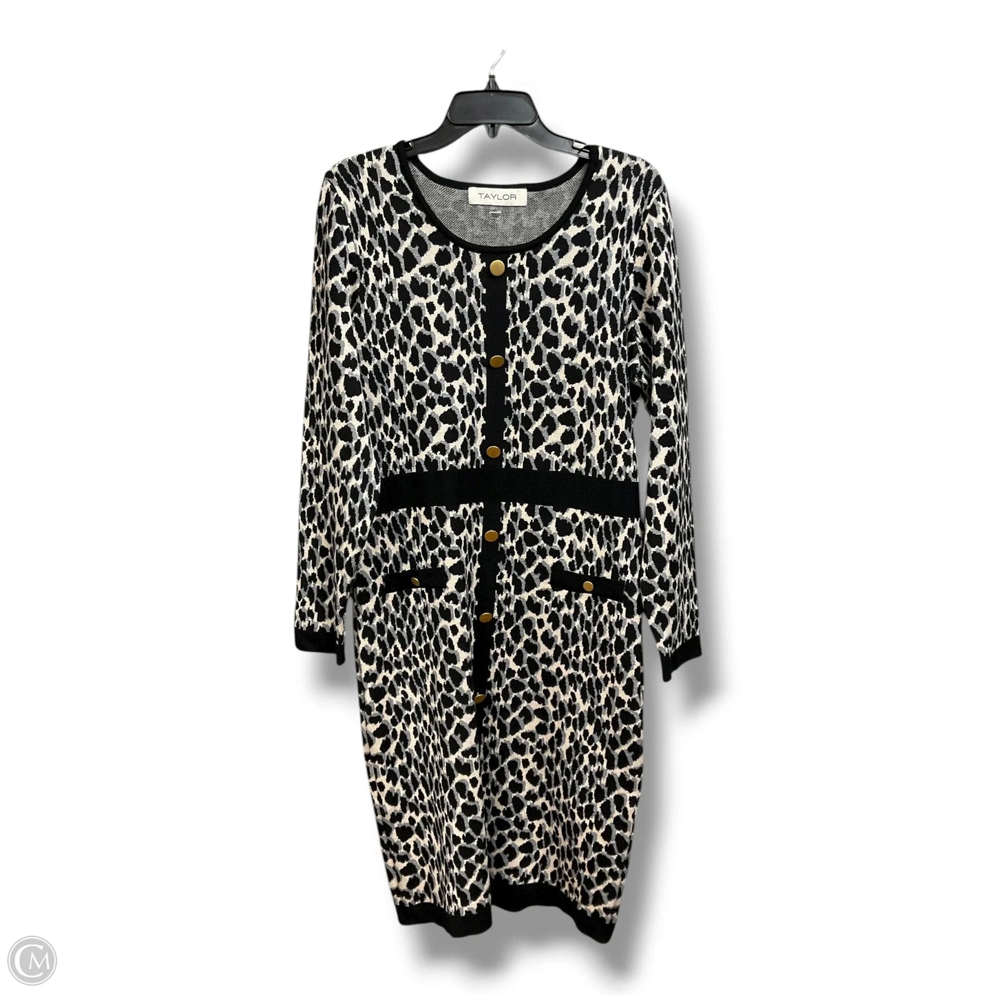 Dress Party Long By Taylor In Animal Print, Size: Xl