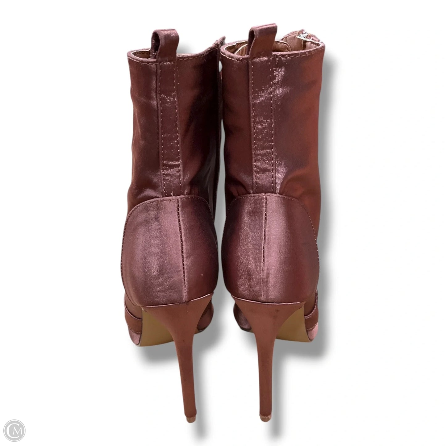 Boots Ankle Heels By Liliana In Rose Gold, Size: 6.5