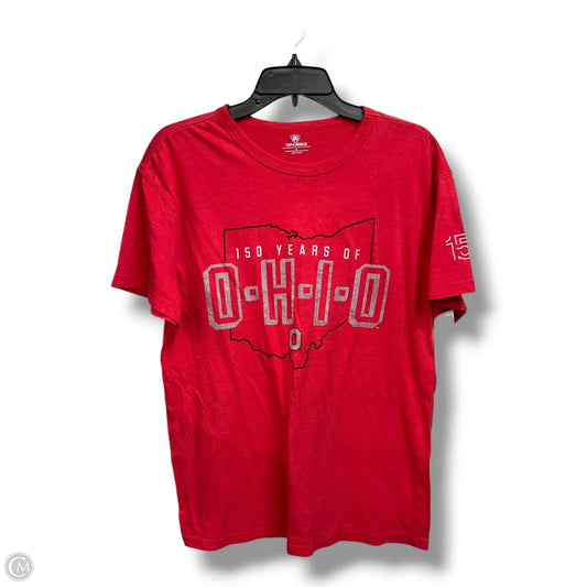 Top Short Sleeve Basic By Top Of The World In Red, Size: L