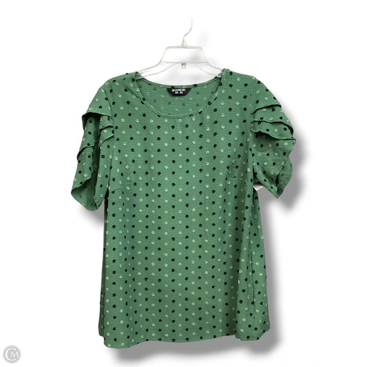 Top Short Sleeve By Bloomchic In Green, Size: L