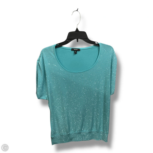 Top Short Sleeve By Clothes Mentor In Aqua, Size: S
