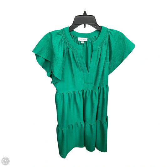 Dress Party Short By Calvin Klein In Green, Size: S