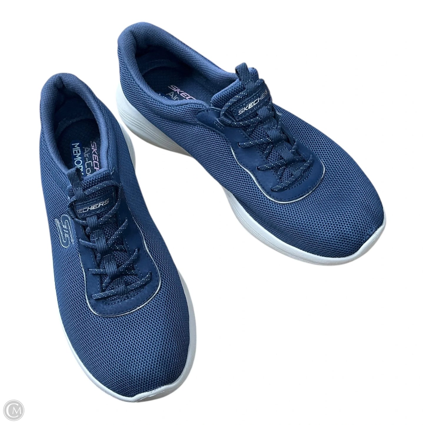 Shoes Flats By Skechers In Blue & White, Size: 9.5