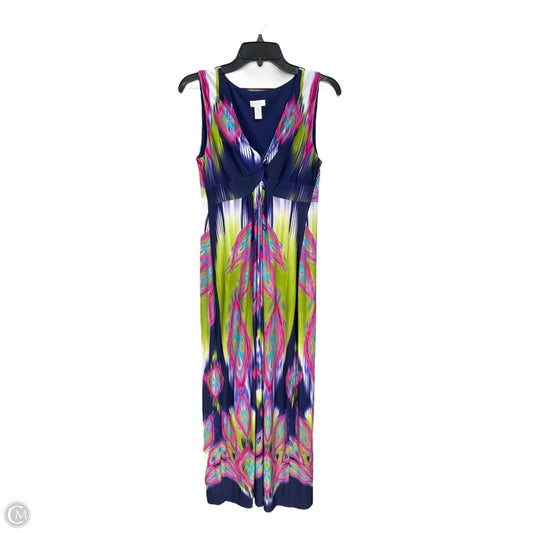 Dress Casual Maxi By Chicos In Multi-colored, Size: M