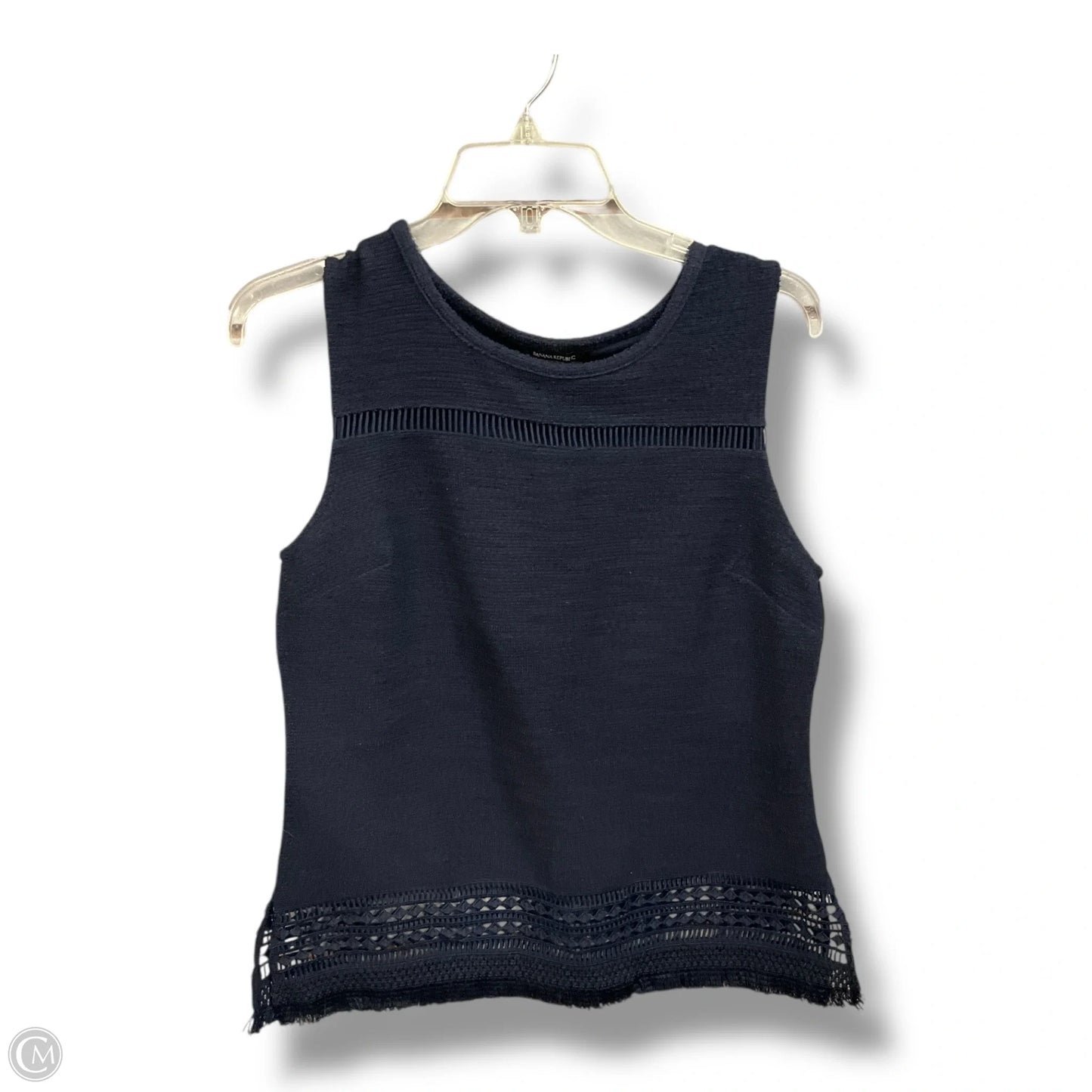 Top Sleeveless Basic By Banana Republic In Navy, Size: M