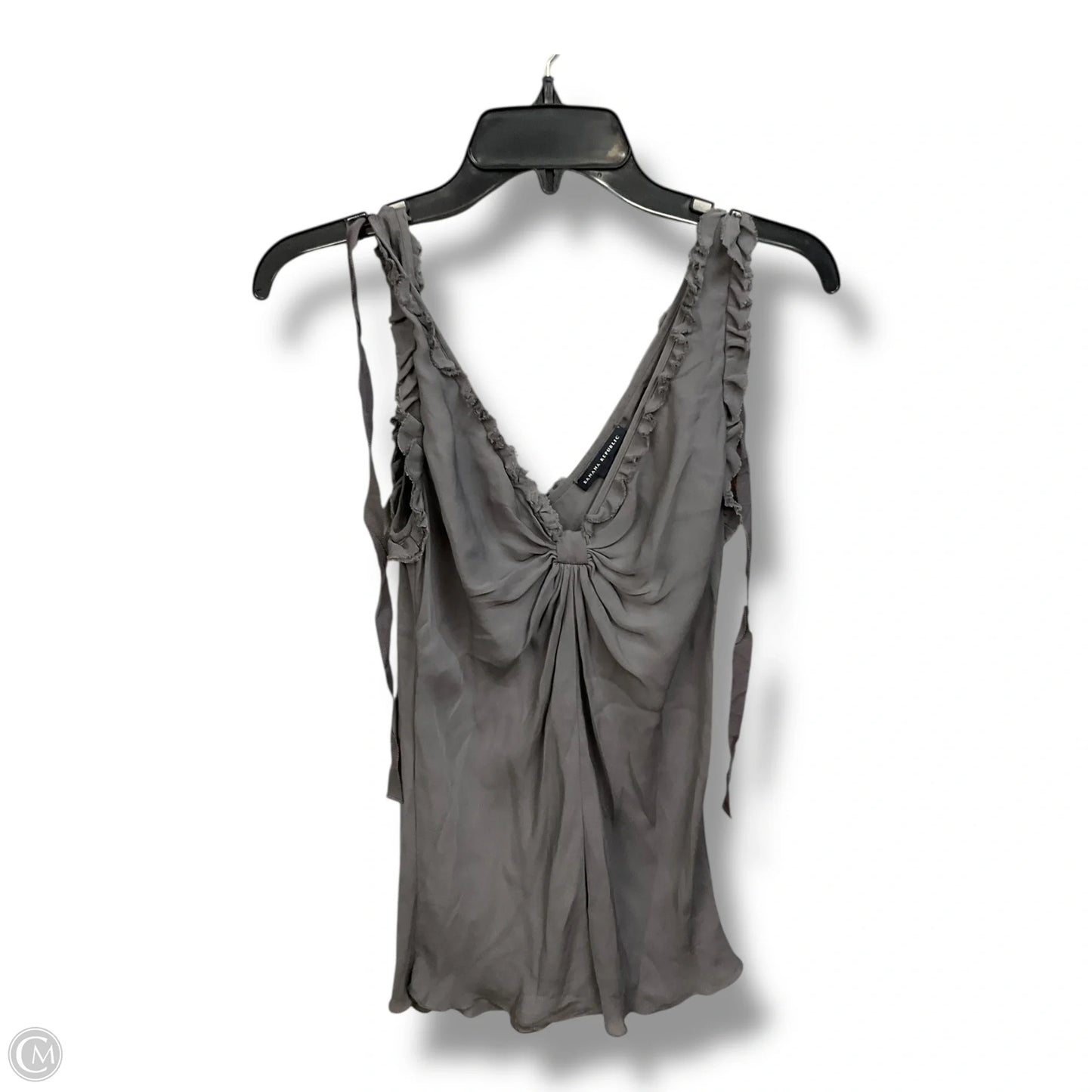 Top Sleeveless Basic By Banana Republic In Grey, Size: S