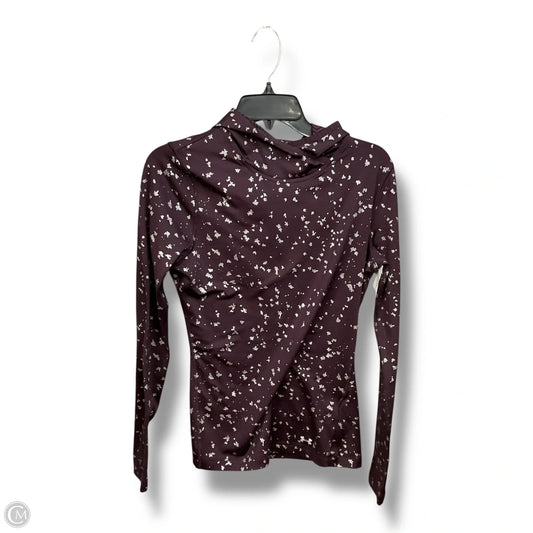 Athletic Top Long Sleeve Hoodie By Under Armour In Purple, Size: M
