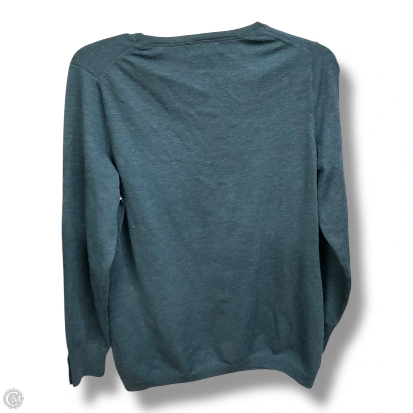 Top Long Sleeve Basic By Banana Republic In Teal, Size: L