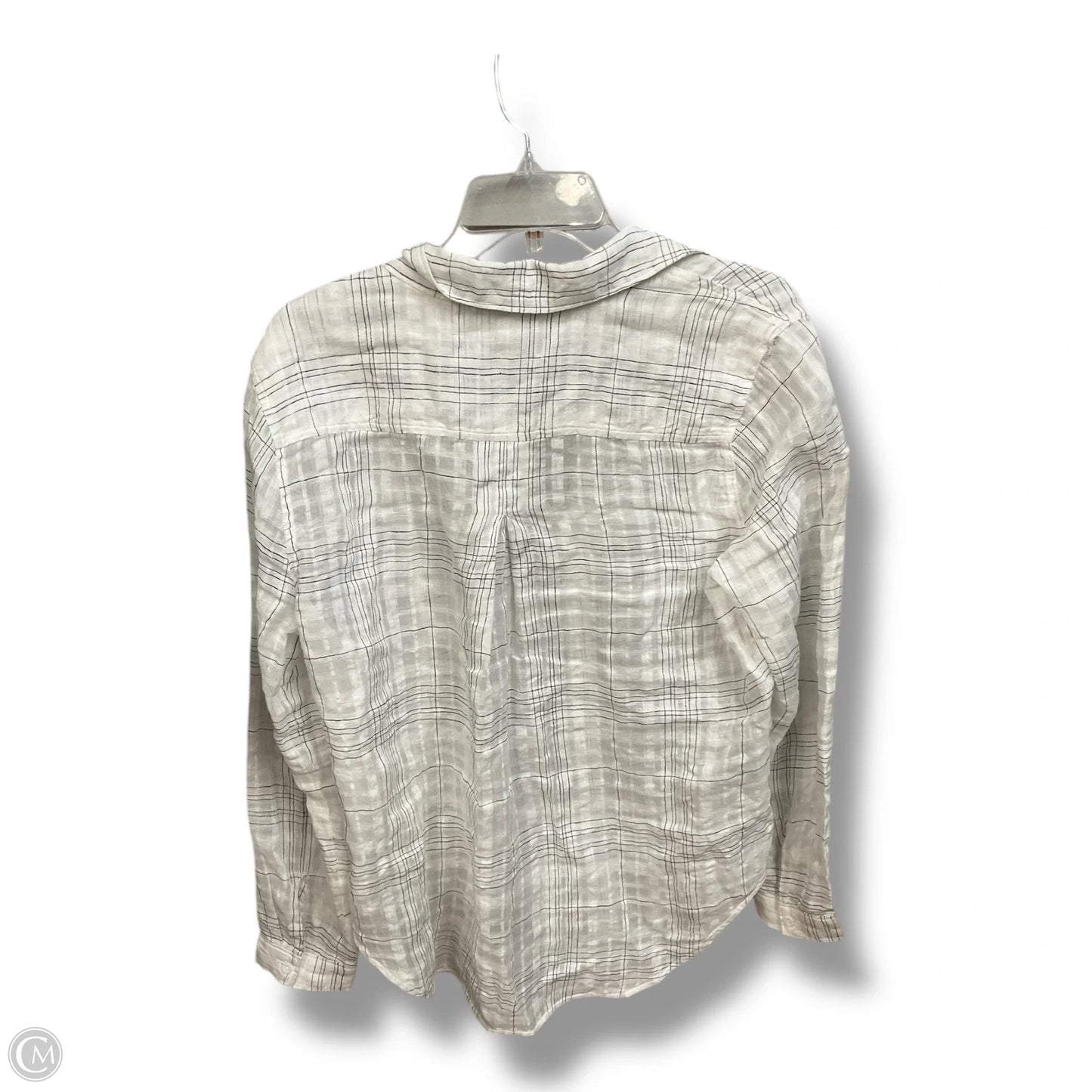 Blouse Long Sleeve By Cloth & Stone In Striped Pattern, Size: M
