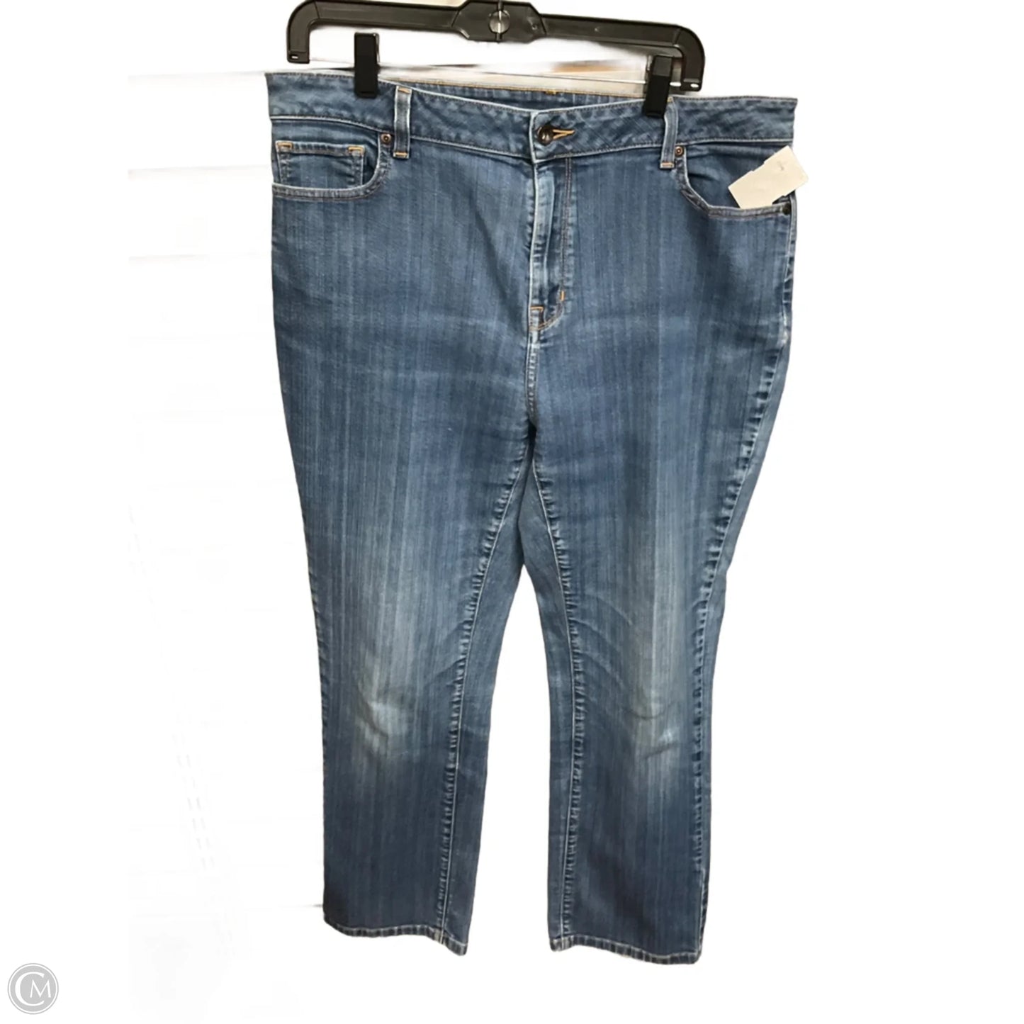 Jeans Straight By L.l. Bean In Blue Denim, Size: 16