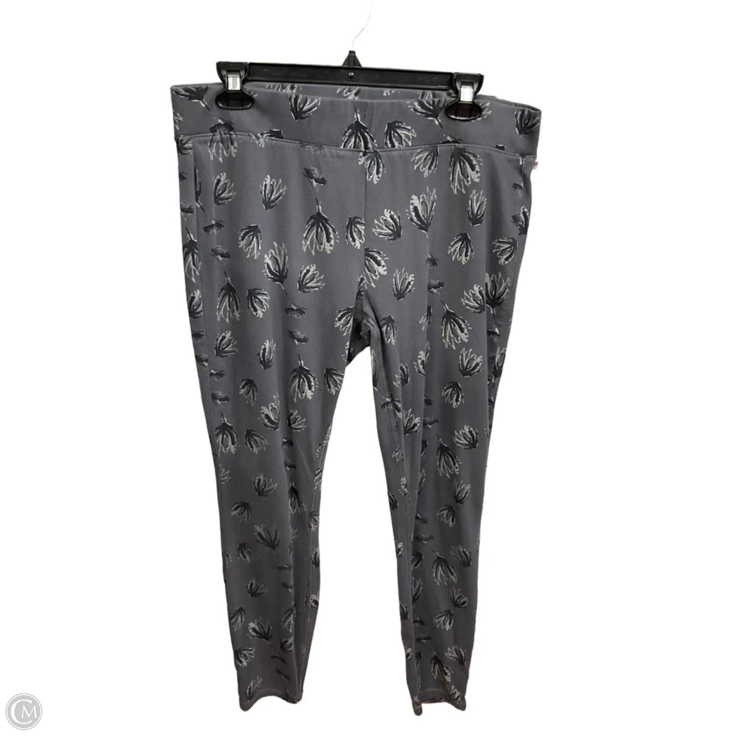 Pants Leggings By Clothes Mentor In Grey, Size: 16