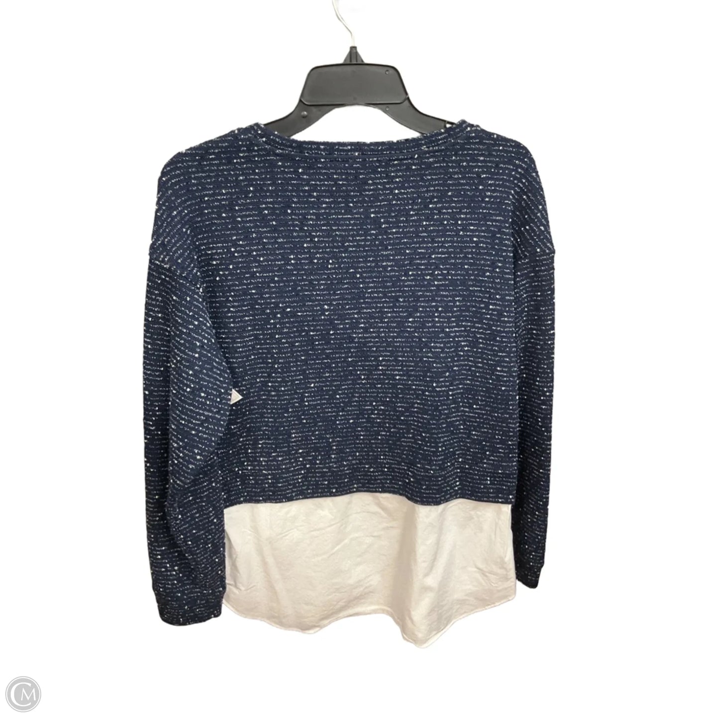 Top Long Sleeve By Vince Camuto In Navy, Size: L