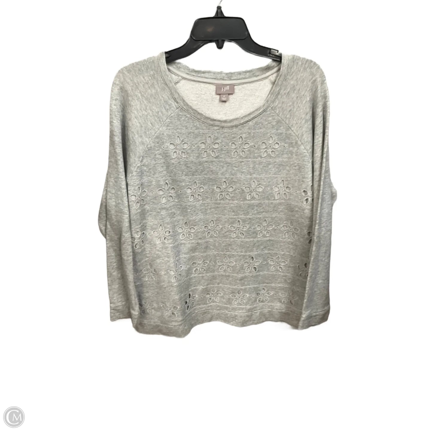 Sweatshirt Crewneck By J. Jill In Grey, Size: M
