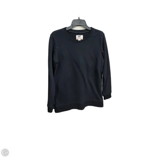 Sweatshirt Crewneck By Lands End In Black, Size: S