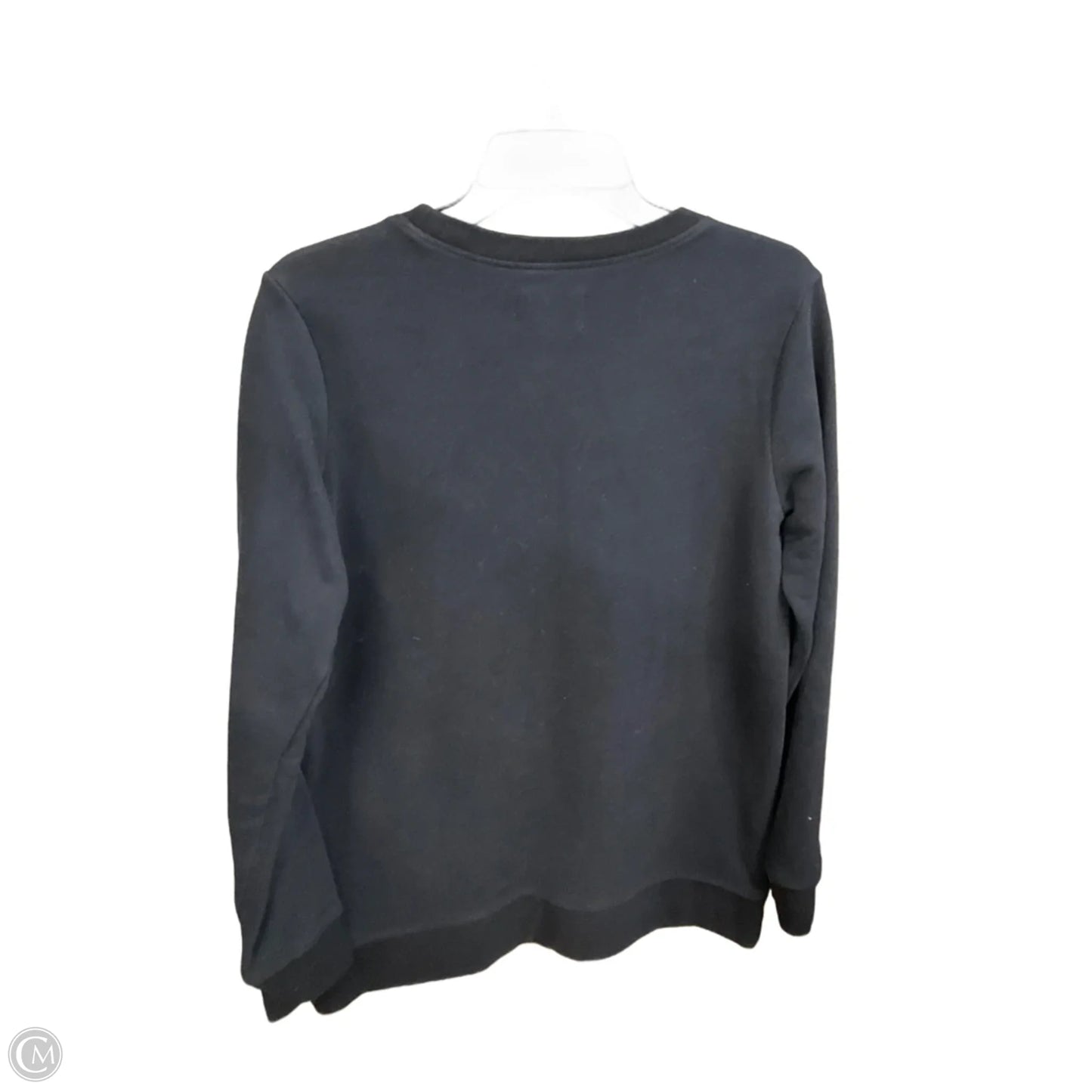 Sweatshirt Crewneck By Lands End In Black, Size: S
