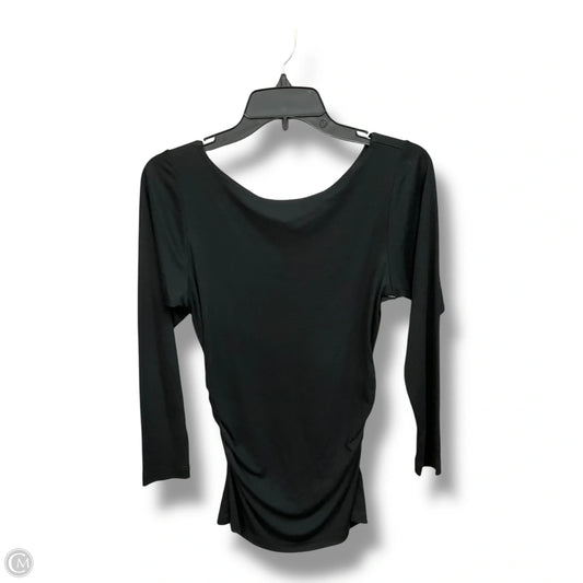Top Long Sleeve By Theory In Black, Size: M