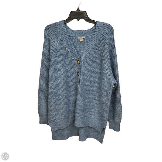 Sweater By Falls Creek In Blue, Size: 1x