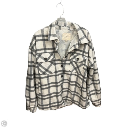 Jacket Shirt By Thread And Supply In Plaid Pattern, Size: L
