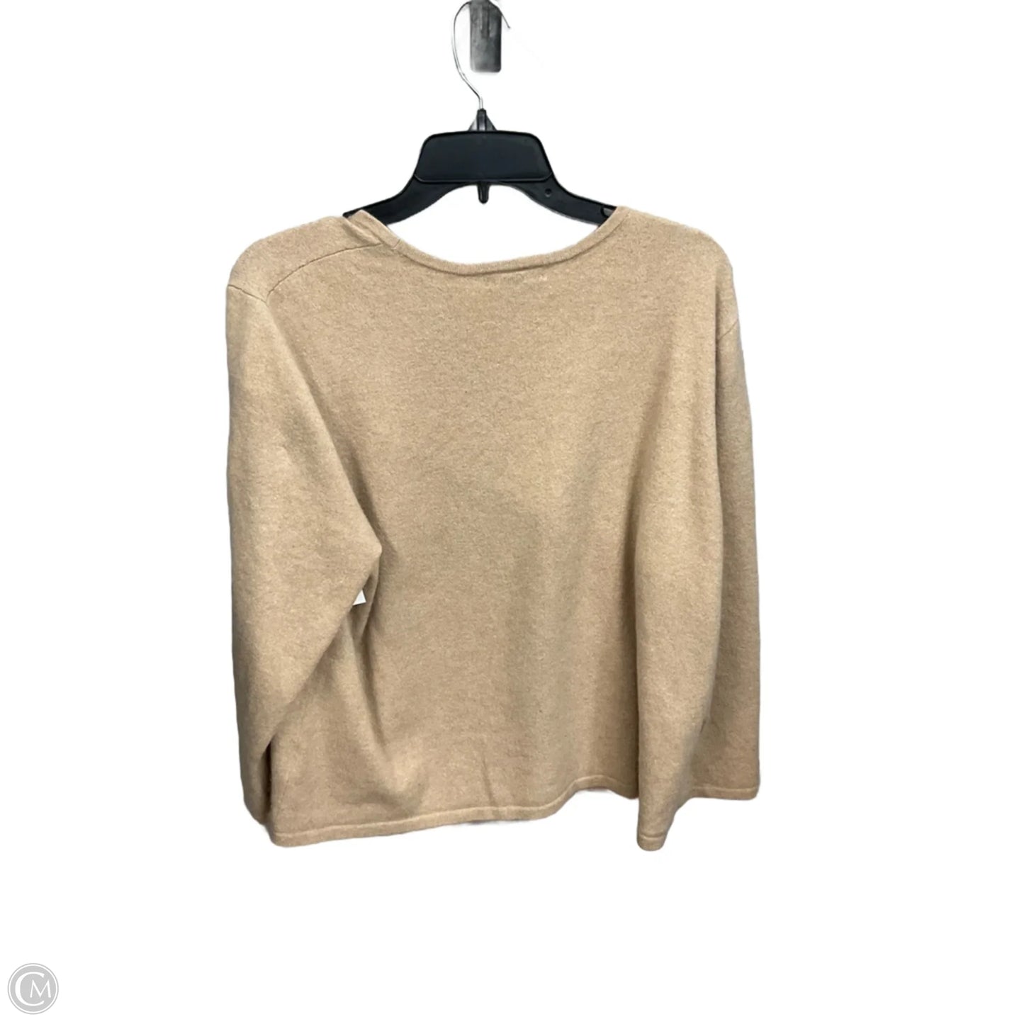 Top Long Sleeve Basic By Lands End In Tan, Size: 3x
