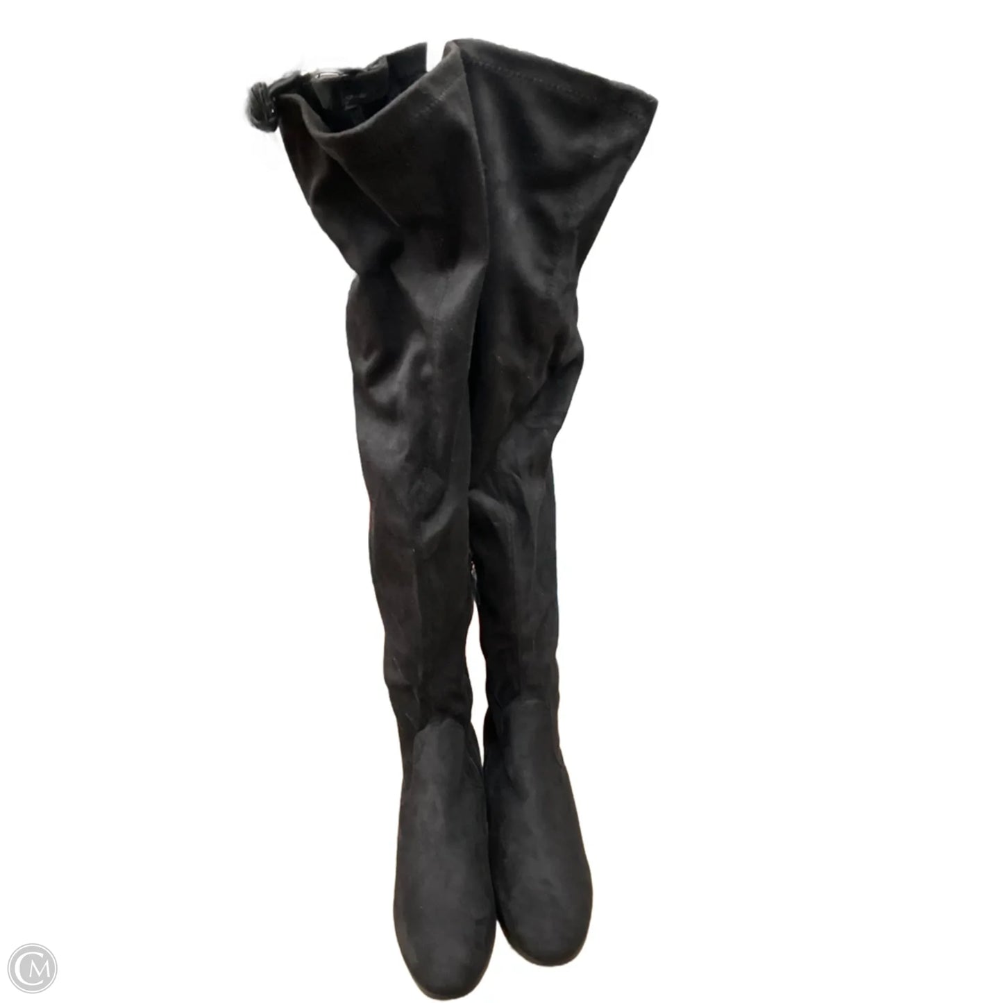 Boots Over-the-knee Heels By Clothes Mentor In Black, Size: 8.5