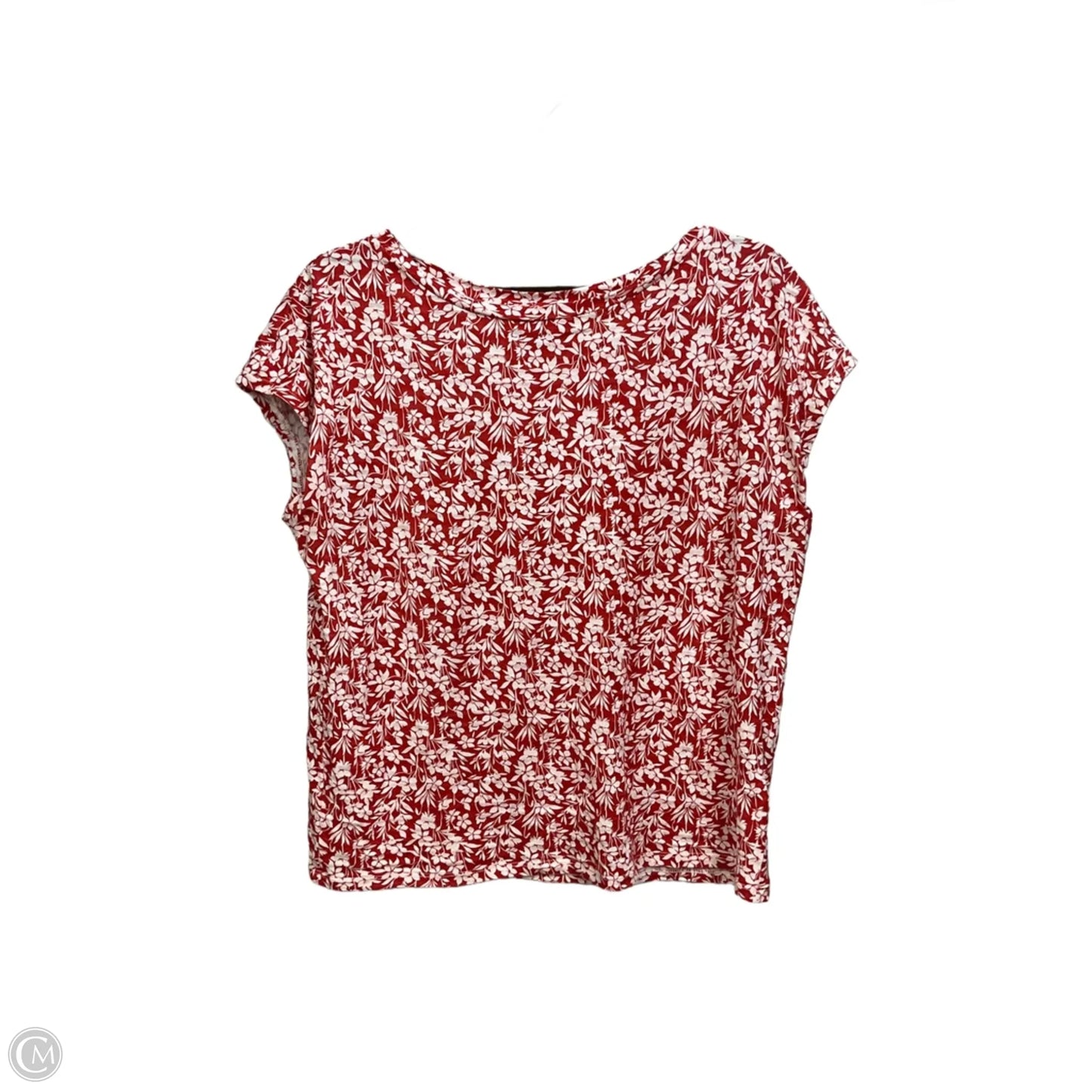 Top Short Sleeve By Ralph Lauren In Orange, Size: L