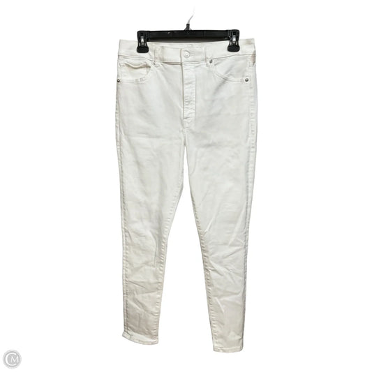 Jeans Skinny By Express In White Denim, Size: 12