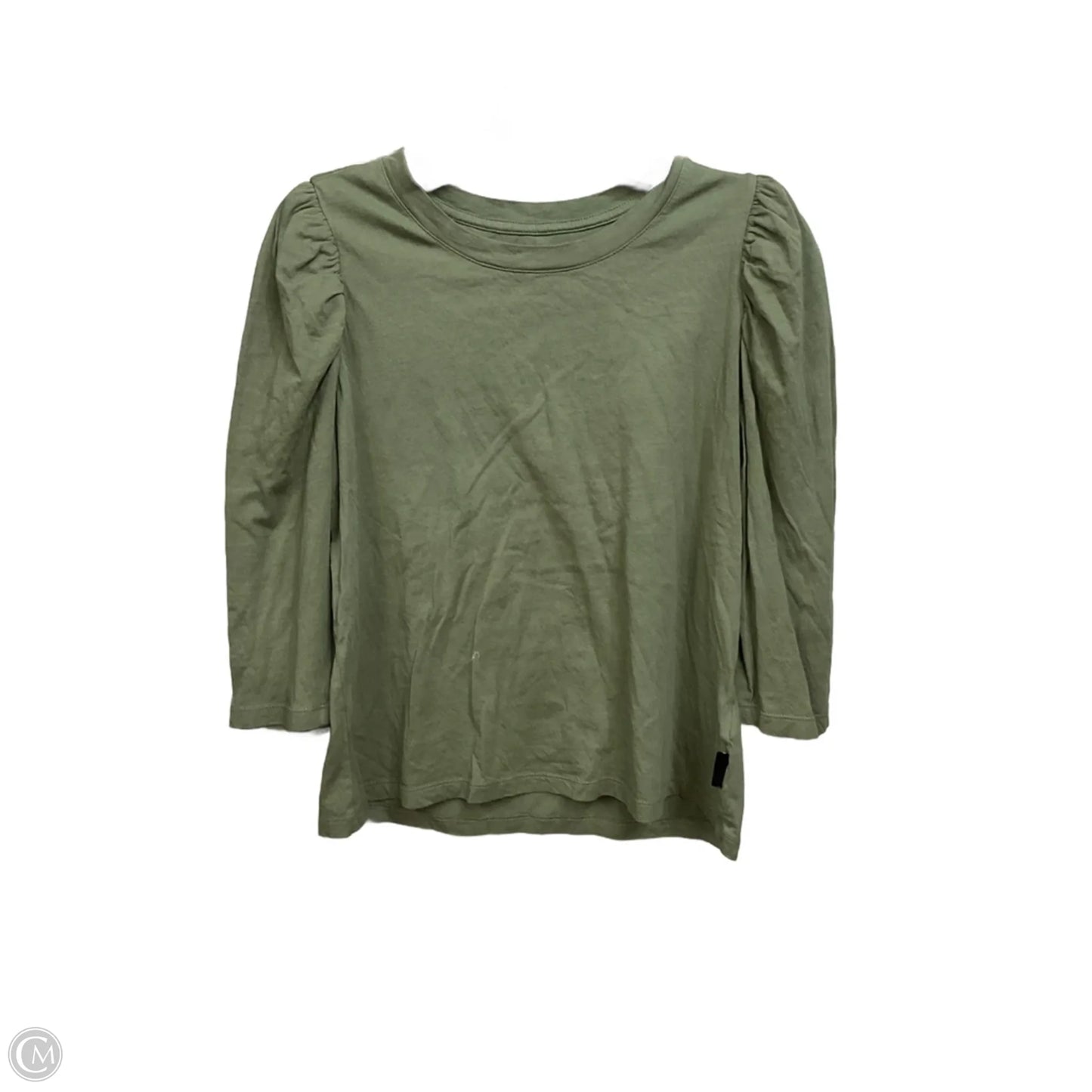 Top 3/4 Sleeve Basic By Calvin Klein In Green, Size: L