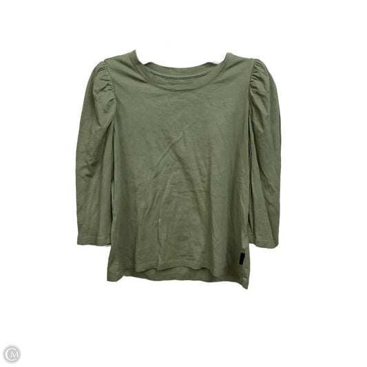 Top 3/4 Sleeve Basic By Calvin Klein In Green, Size: L