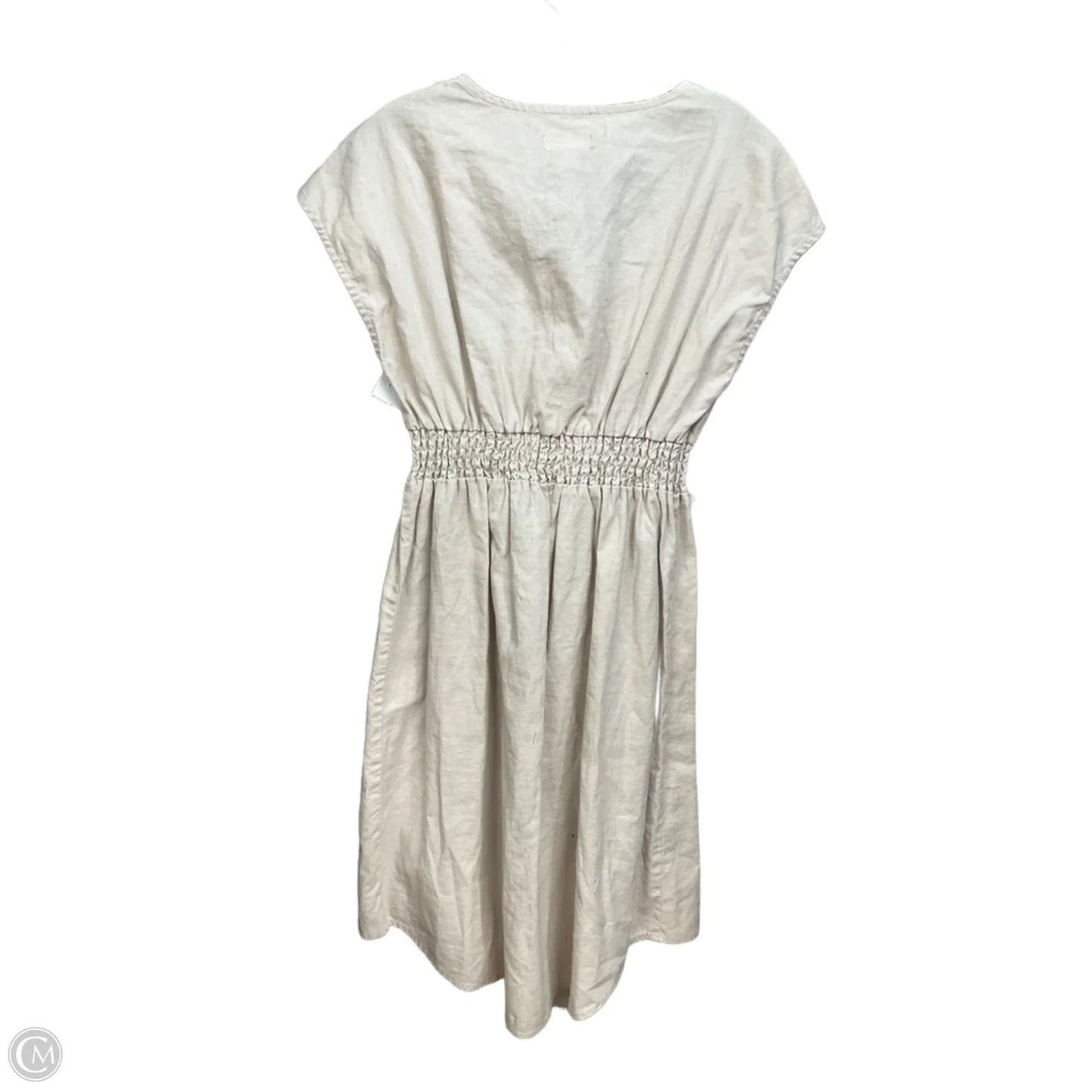 Dress Casual Midi By Morgan Taylor In Taupe, Size: M