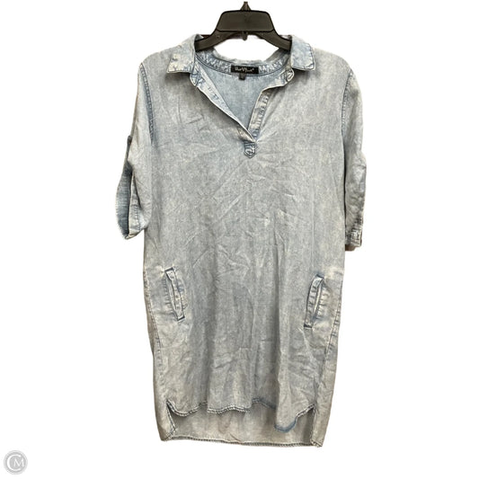 Dress Casual Short By Velvet Heart In Blue Denim, Size: L