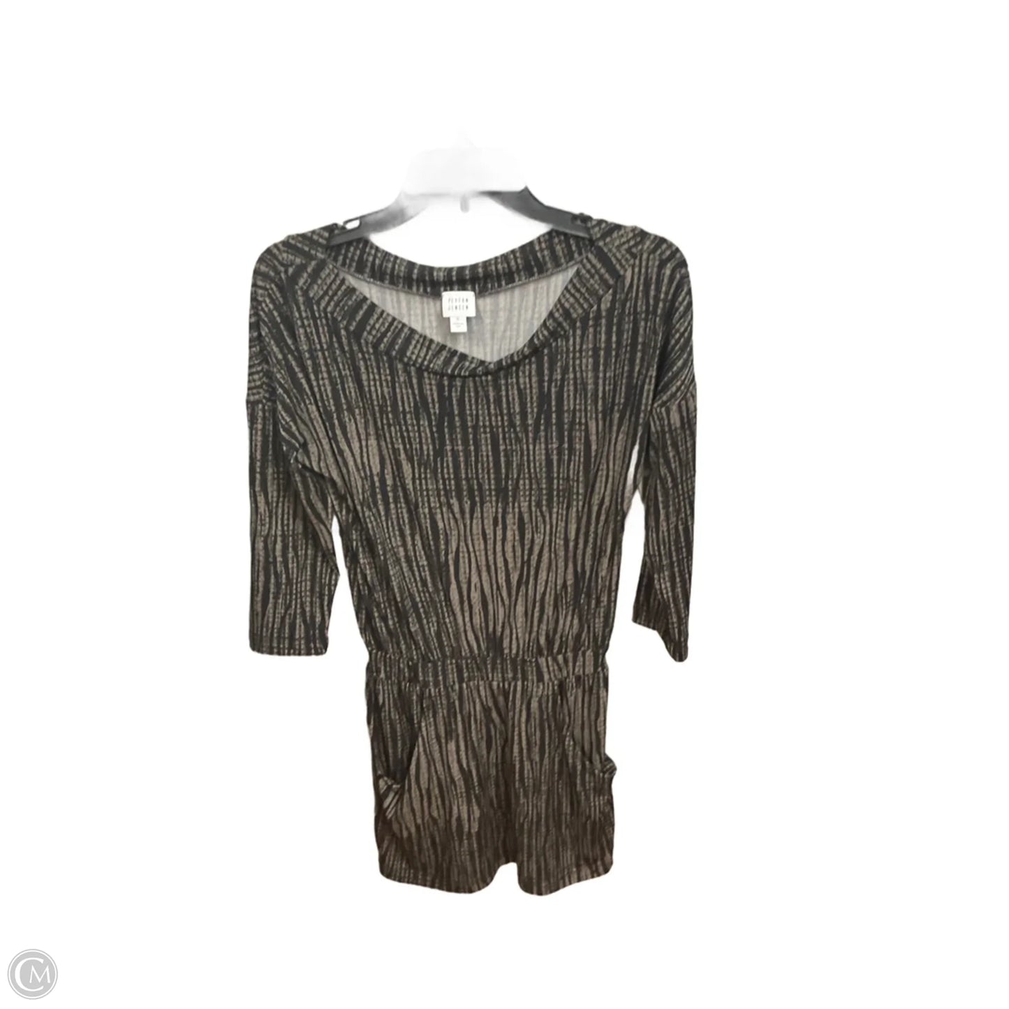 Dress Casual Short By Peyton Jensen In Black & Grey, Size: S