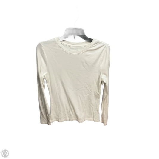 Top Long Sleeve Basic By A New Day In White, Size: M