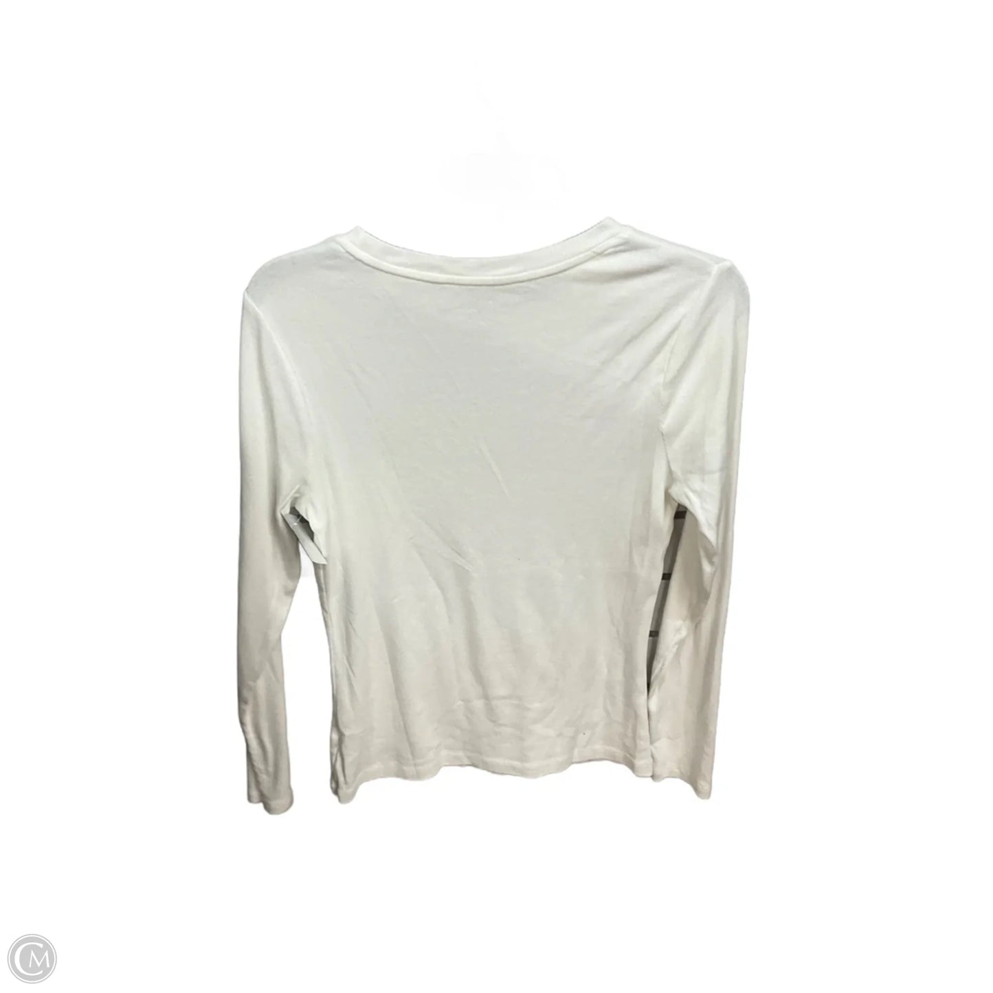 Top Long Sleeve Basic By A New Day In White, Size: M