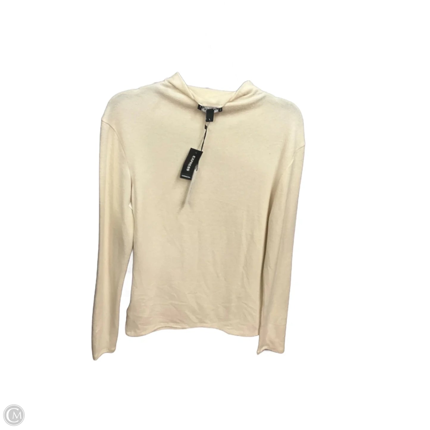Top Long Sleeve Basic By Express In Cream, Size: S