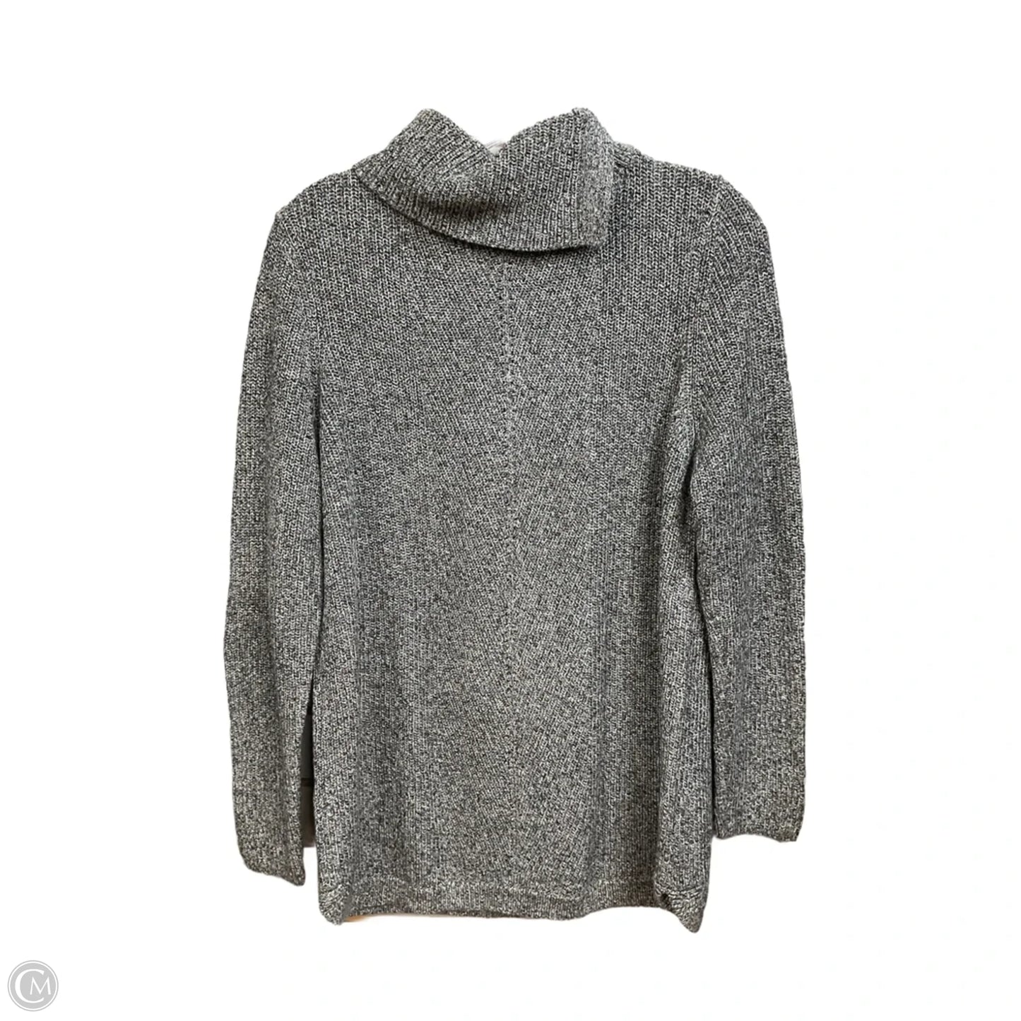 Sweater By Talbots In Black & Grey, Size: L