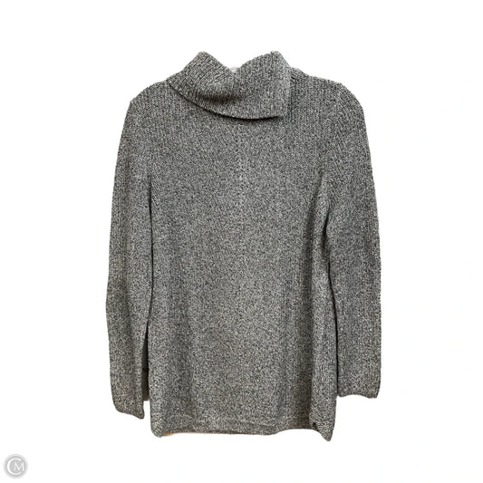 Sweater By Talbots In Black & Grey, Size: L
