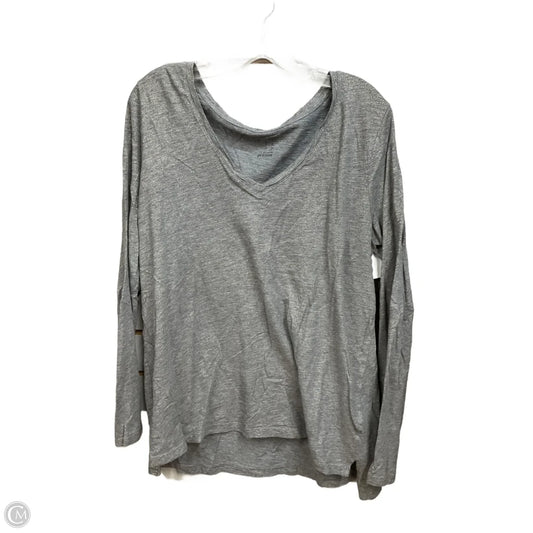 Top Long Sleeve Basic By A New Day In Gold & Grey, Size: Xl