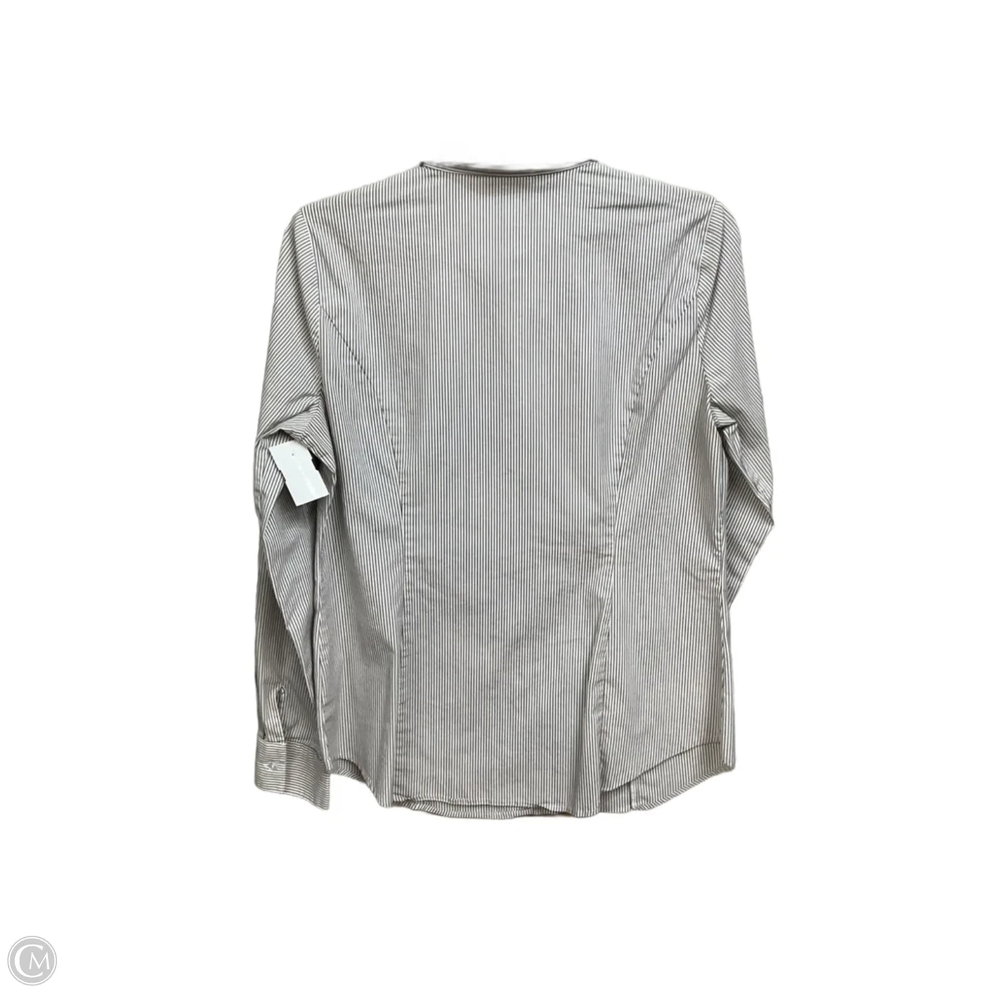 Blouse Long Sleeve By Worthington In Grey, Size: M