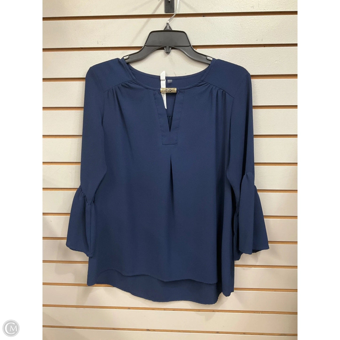 Top Long Sleeve Basic By Ny Collection In Blue, Size: S