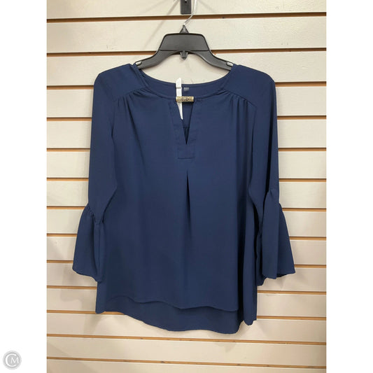 Top Long Sleeve Basic By Ny Collection In Blue, Size: S